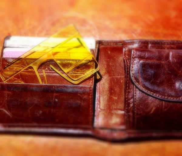 eyeCard Pocket Readers. Reading glasses size of a credit card.