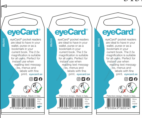 eyeCard Pocket Readers Set of 2